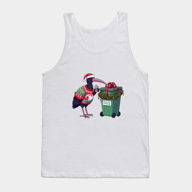 Xmas Bin Chicken Tank Top by BukovskyART